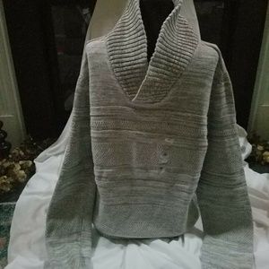 Shawl Collar Knit Sweater